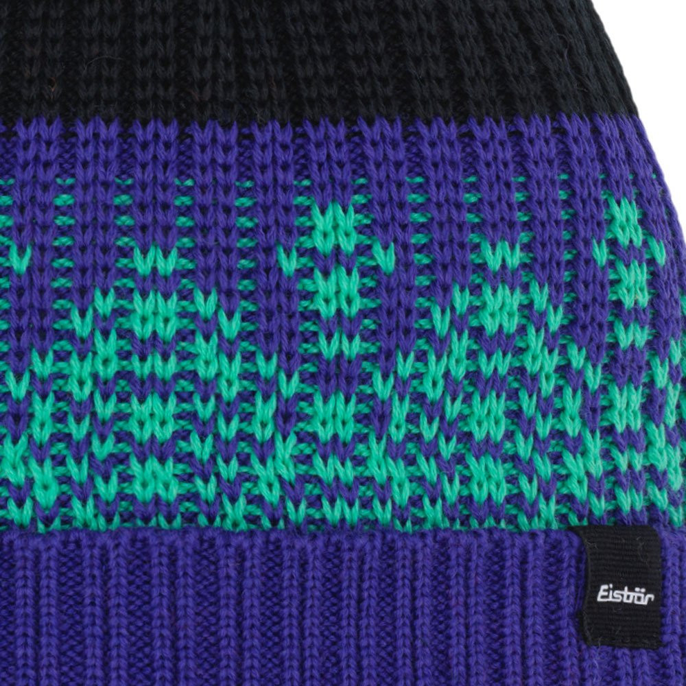 Czapka narciarska Eisbar Norrak Pompon Purple Green 2026