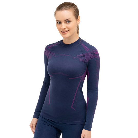 Bluza koszulka damska termoaktywna Brubeck Dry Jeans Violet 2026