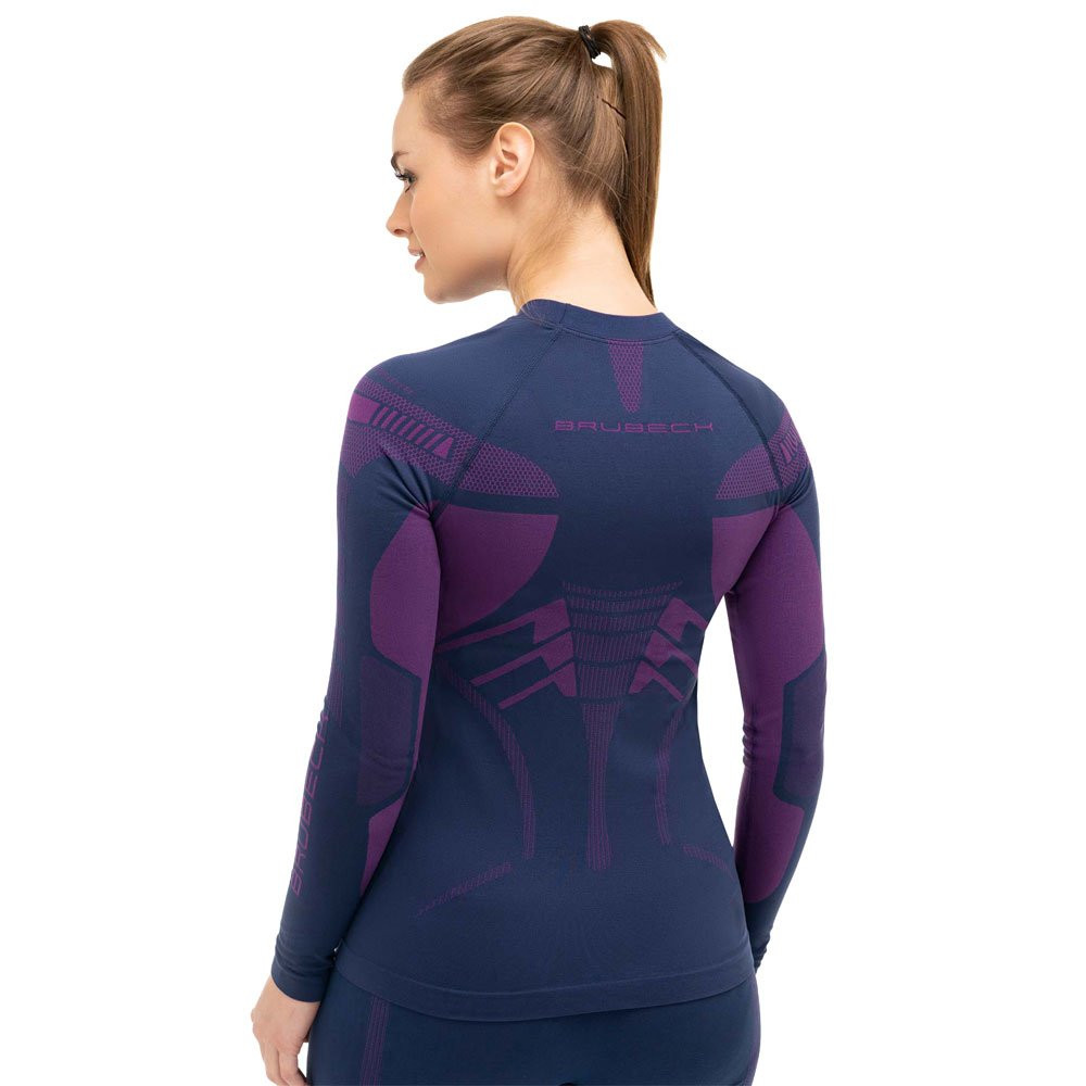 Bluza koszulka damska termoaktywna Brubeck Dry Jeans Violet 2026
