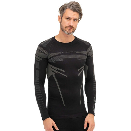 Bluza męska termoaktywna termiczna Brubeck Dry Black 2026