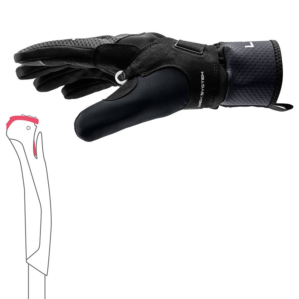 Rękawice narciarskie biegowe Leki CC Thermo Shark Black 2027