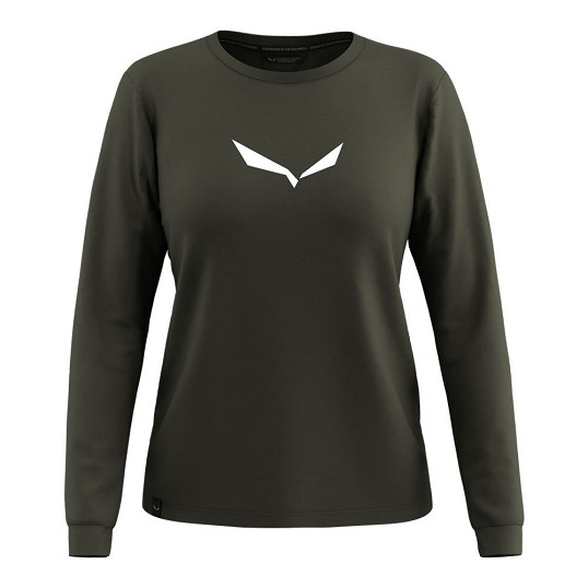 Koszulka techniczna damska Salewa Eagle Solidlogo Dry Long Sleeve Tee Dark Olive 2026