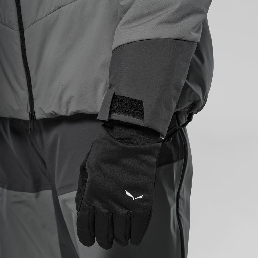 Rękawice damskie Salewa Ortles EPE Grip Windstoper Finger Black Out 2026