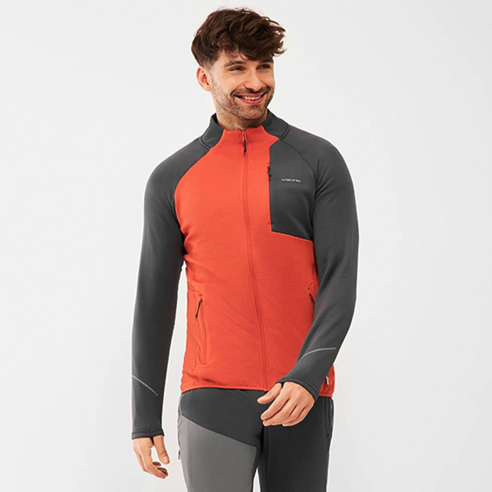 Bluza Viking Birger Man Orange Grey (druga warstwa) 2026