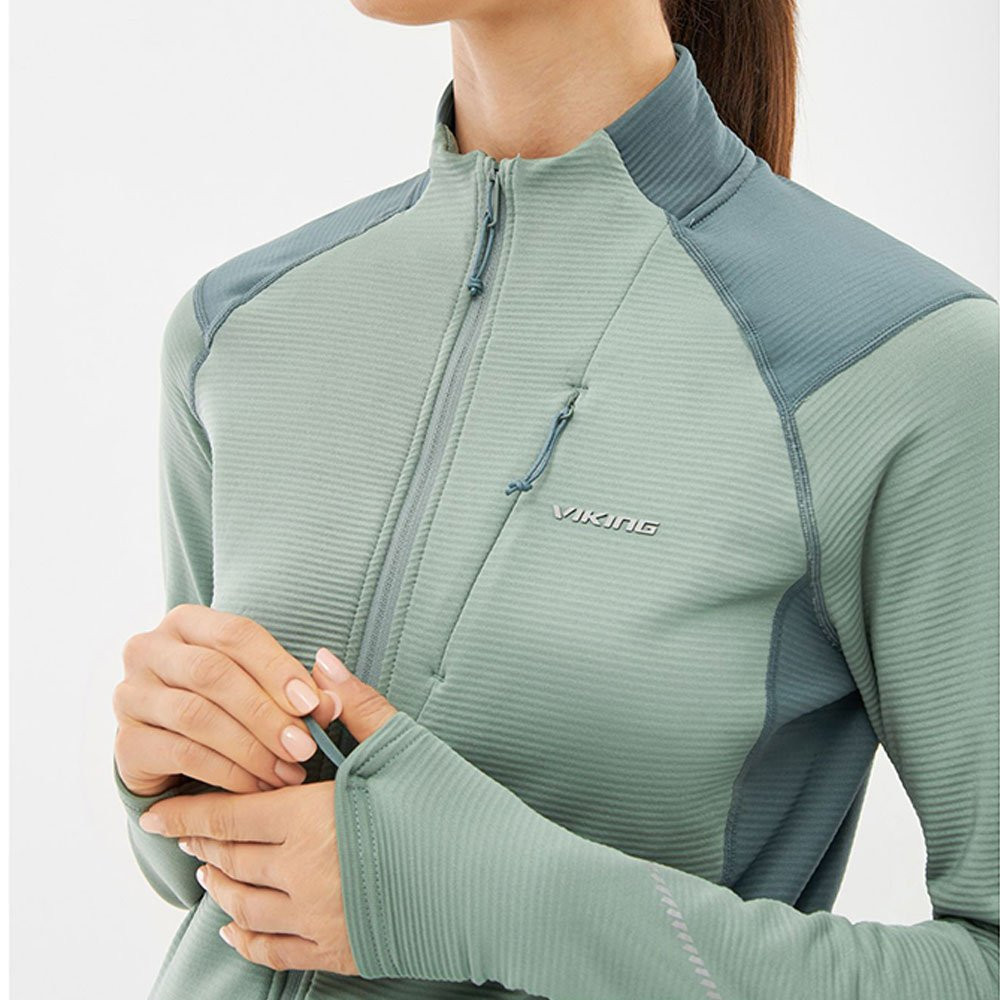 Bluza damska Viking Birger Lady Green (druga warstwa) 2026