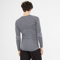 Bluza męska termoaktywna z wełną Merino Viking Lan Pro Longsleeve Grey 2026