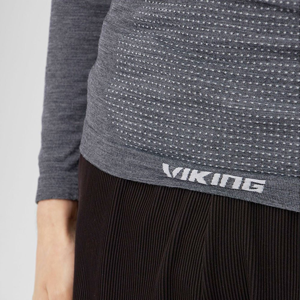 Bluza męska termoaktywna z wełną Merino Viking Lan Pro Longsleeve Grey 2026