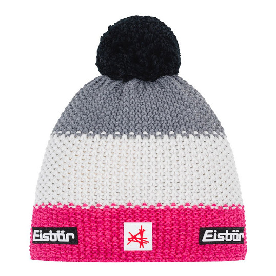 Czapka dziecięca Eisbar Star Pompon SA Kids Pink White Grey 2026