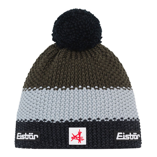 Czapka dziecięca Eisbar Star Pompon SA Kids Black Grey Outdoor Green 2026