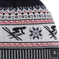 Czapka Eisbar Retroski Pompon Black Red White 2027