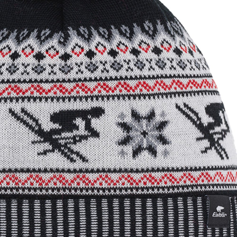 Czapka Eisbar Retroski Pompon Black Red White 2027