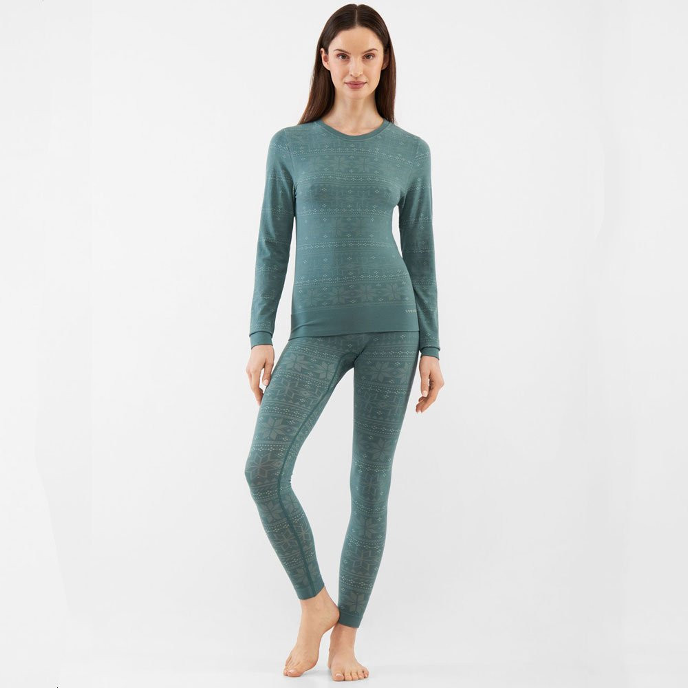 Komplet bielizna damska termoaktywna termiczna Viking Sigrid Lady Set Bamboo Green 2027