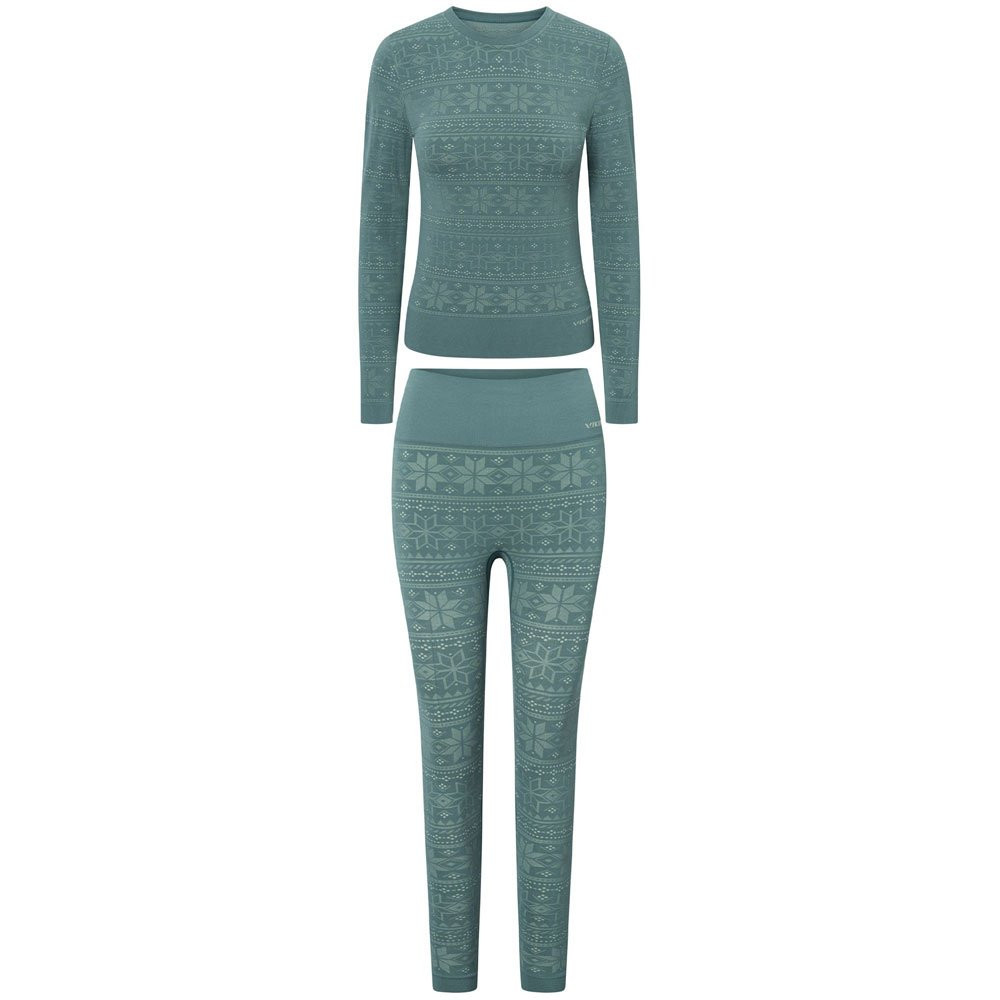 Komplet bielizna damska termoaktywna termiczna Viking Sigrid Lady Set Bamboo Green 2027