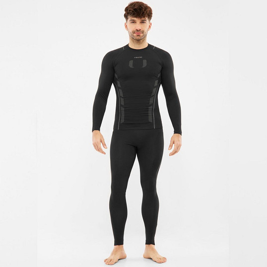 Komplet bielizna męska termoaktywna termiczna Viking Eiger 2.0 Man Black Grey 2027