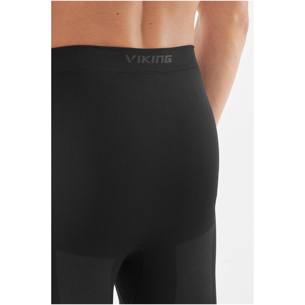 Spodnie bielizna termoaktywna męska Viking Eiger 3/4 Black Grey 2027
