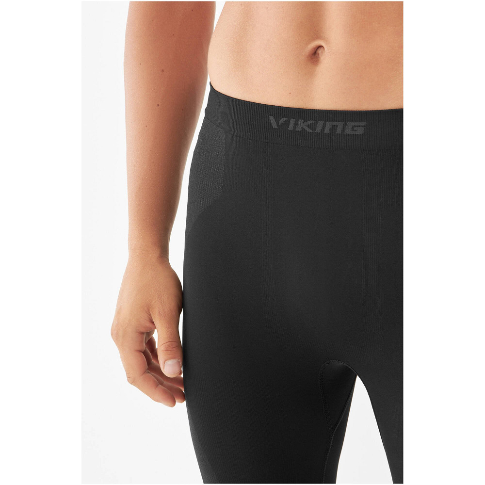 Spodnie bielizna termoaktywna męska Viking Eiger 3/4 Black Grey 2027