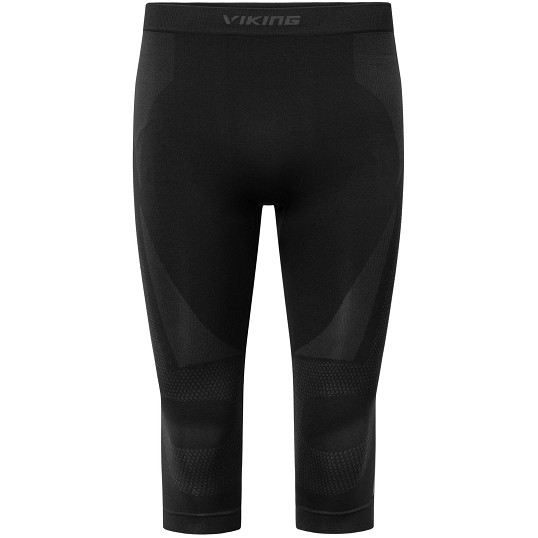 Spodnie bielizna termoaktywna męska Viking Eiger 3/4 Black Grey 2027