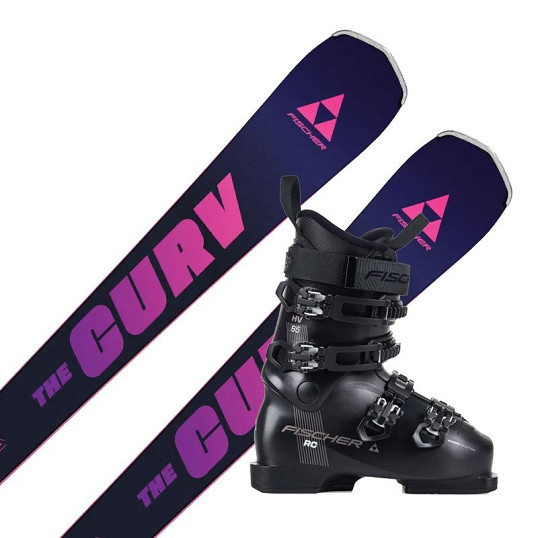 Zestaw zjazdowy Fischer The Curv TI WS + Fischer RC 85 Black HV 2026