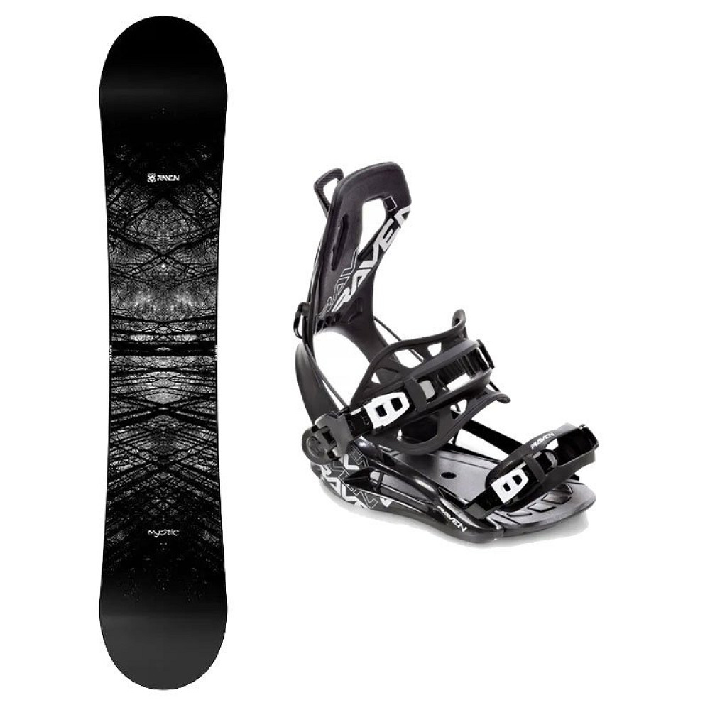 Zestaw Snowboardowy Raven Mystic + Raven Fastec FTM360 Black 2027