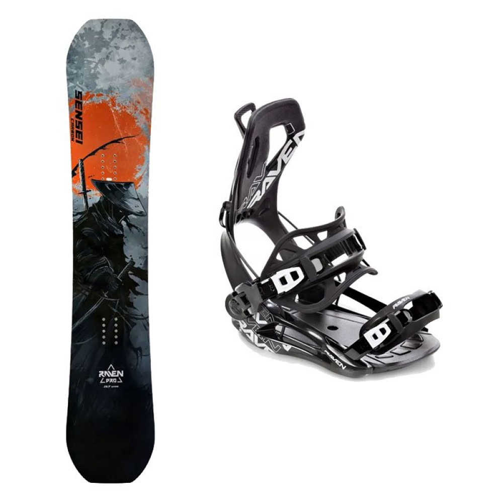 Zestaw Snowboardowy Raven Pro Sensei Carbon + Raven Fastec FT360 Black 2027