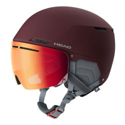 Kask narciarski damski Head Cinema Pro W Berry Red Yellow S2 2025