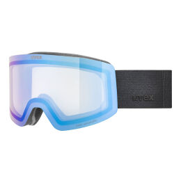 Gogle narciarskie Uvex Provoqe V Black Matt / Mirror Blue OTG S1-S3 z fotochromem 2026
