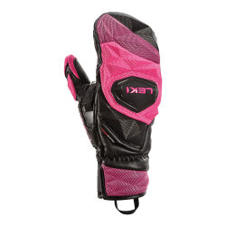 Rękawice narciarskie damskie Leki Wcr Venom SL 3D Mitten Black Pink 2025