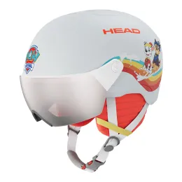 Kask narciarski dziecięcy Head Yuki Visor Paw Sky / Silver Red S2 2027