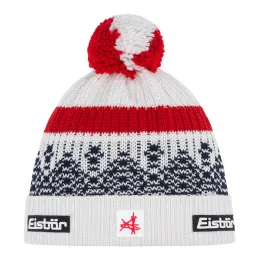 Czapka narciarska Eisbar Norrak Pompon SA White Red 2026