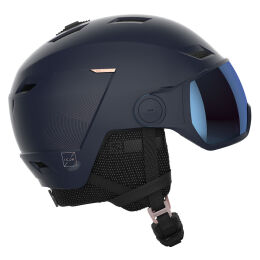 Kask narciarski damski Salomon Icon LT Visor Photo Sigma Wisteria Navy z fotochromem 2024