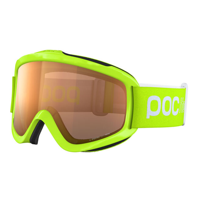 Gogle narciarskie dziecięce Poc Pocito Iris Fluorescent Yellow Green S2 2025