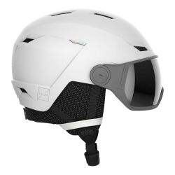 Kask narciarski damski Salomon Icon LT Visor FLS White 2024