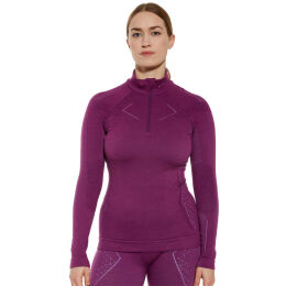 Bluza damska termoaktywna termiczna Brubeck Extreme Merino Zip Fuchsia 2024