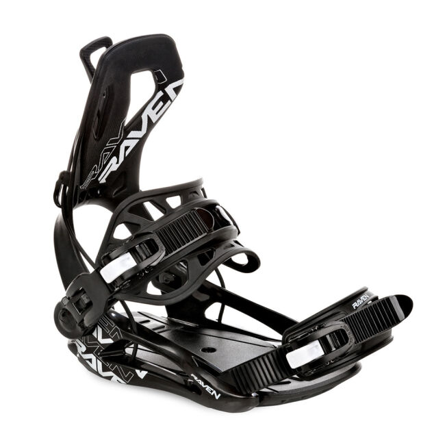 Wiązania Snowboardowe Raven Fastec FTM450 Black 2025