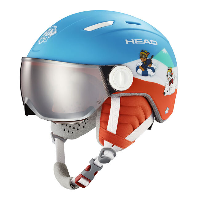 Kask narciarski dziecięcy Head Mojo Visor Paw Blue 2025