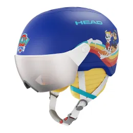 Kask narciarski dziecięcy Head Mojo Visor Paw Blue / Silver Red S2 2026