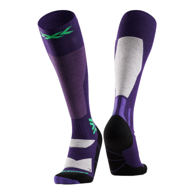 Skarpety snowboardowe X-Socks Snowboard Discover OTC Purple Sand 2025