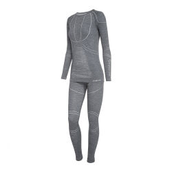 Komplet bielizna damska termoaktywna z wełną merino Viking Lana Pro Set Grey 2025