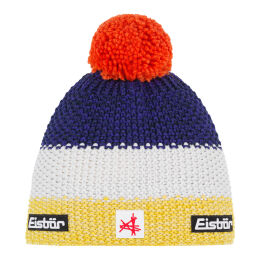 Czapka dziecięca Eisbar Star Pompon SA Kids Yellow White Cobalt 2026