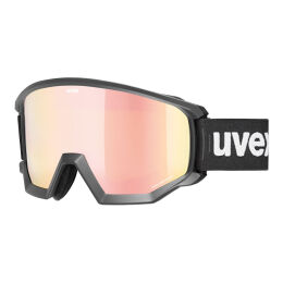 Gogle narciarskie Uvex Athletic CV Black Mat Mirror Rose S2 OTG 2023