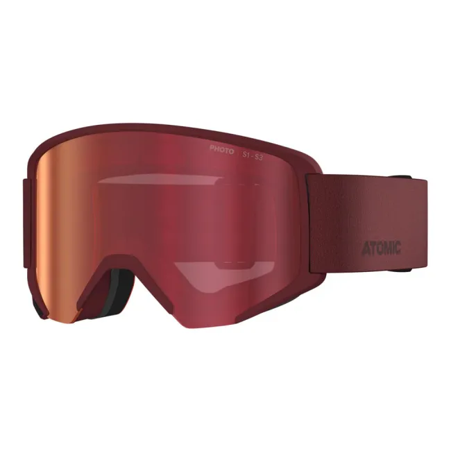 Gogle narciarskie Atomic Savor L Photo Maroon / Red OTG S1-S3 2026
