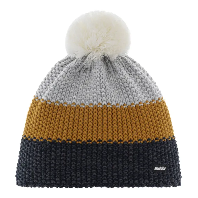 Czapka narciarska Eisbar Star Pompon RL Yellow Grey 