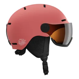 Kask narciarski dziecięcy Salomon Orka Visor Sun Kissed / Flash Silver S2 2027
