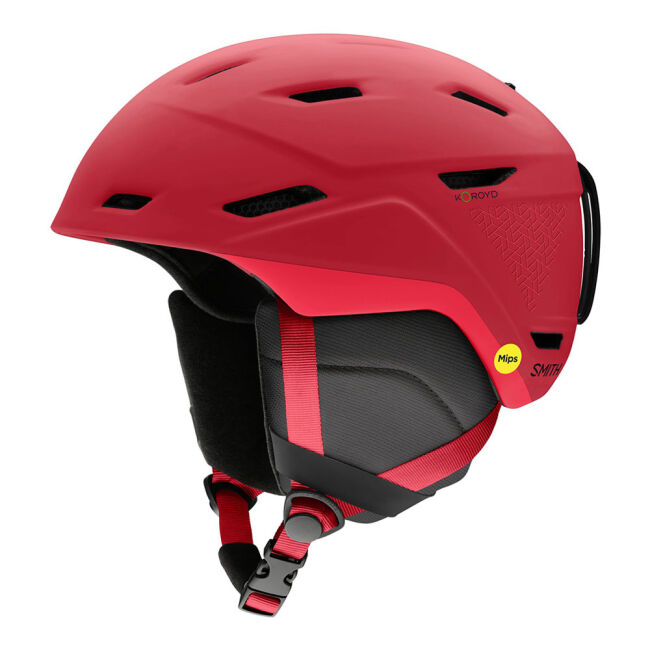 Kask narciarski Smith Mission Mips Matte Crimson Geo 2025