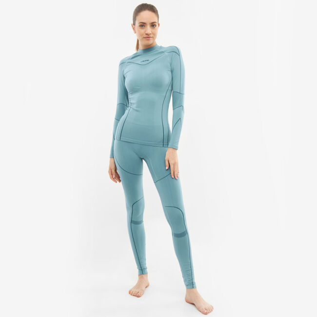 Komplet bielizna damska termoaktywna termiczna Viking Gaja Turtle Neck Set Turquoise 2025