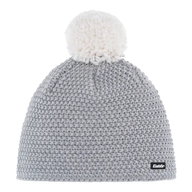 Czapka narciarska Eisbar Jamie Pompon Light Grey White