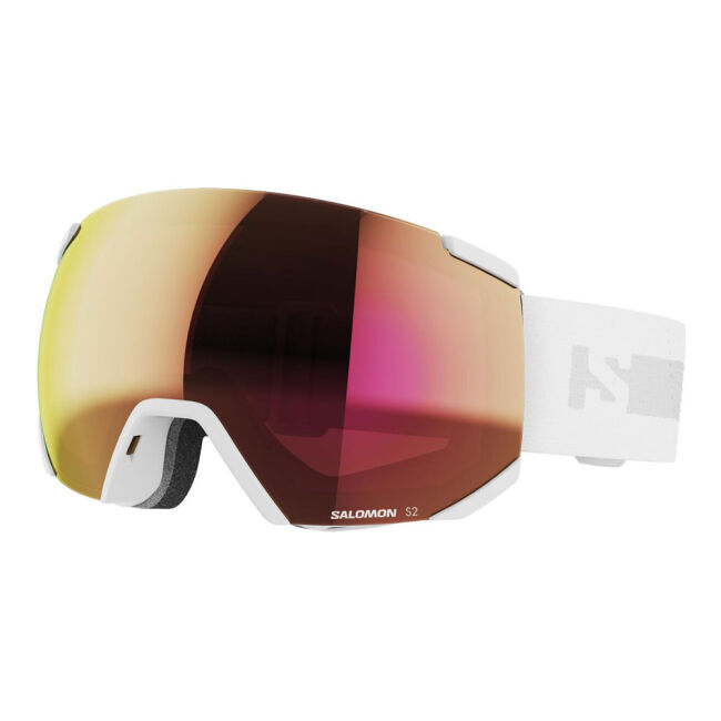 Gogle narciarskie snowboardowe Salomon Radium ML Super White Ruby S2 2025