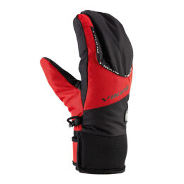 Rękawice narciarskie dziecięce Viking Fin Lobster Black Red 2023