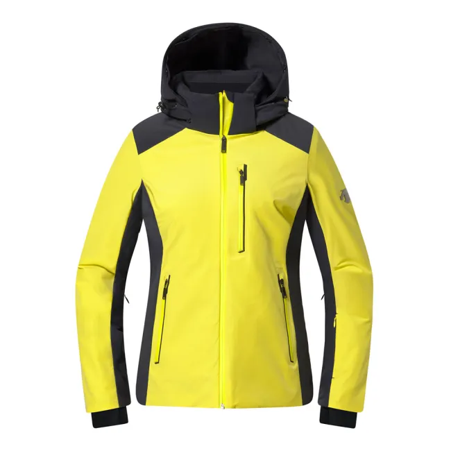 Kurtka narciarska damska Descente Smooth Logo Jacket Black Yellow 2026
