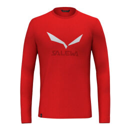 Koszulka techniczna Salewa Solidlogo Dry Long Sleeve Tee Flame 2024